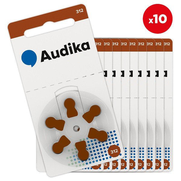 Pilas para audífonos 312 (60 uds.)